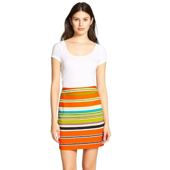 Kate Spade Size 0 Multi-Color Striped Pencil Skirt - Picture 1 of 6